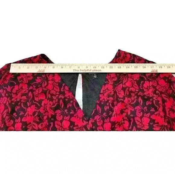 Torrid Sz 2X Midi Crinkle Chiffon Surplice Balloon Sleeve Dress Office Party - Picture 14 of 16